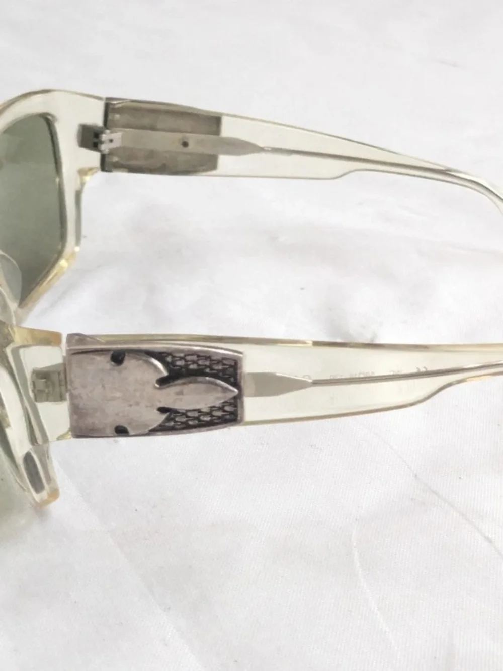 Chrome Hearts G Money Sunglasses Green Clear Rectangle
